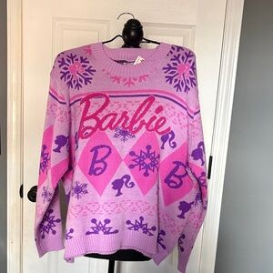 Barbie Women's Sweater in Pink and Purple